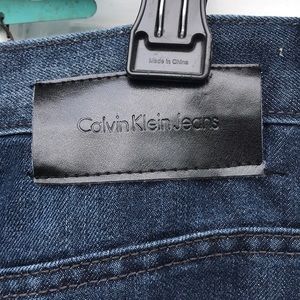Calvin Klein Jeans Slim Straight Leg Denim Blue 20
